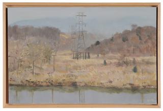 Appraisal: Richard Lewis Crozier Virginia Hawaii born Rivanna River Study signed