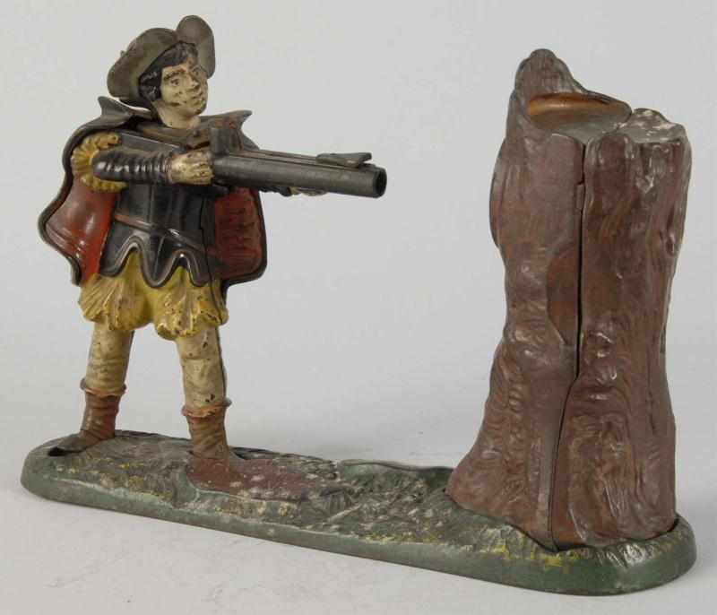 Appraisal: Cast Iron New Creedmoor Mechanical Bank Description Manufactured by J