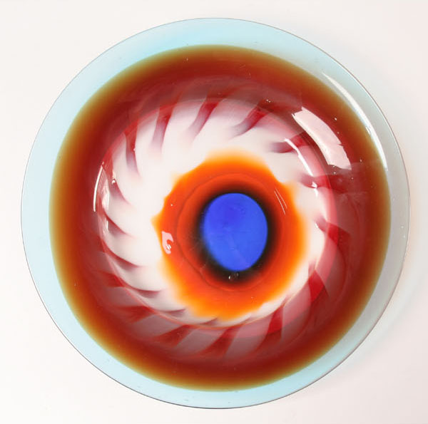 Appraisal: AVEM designed by Ansolo Fuga Astrale murrine decorated sunburst platter