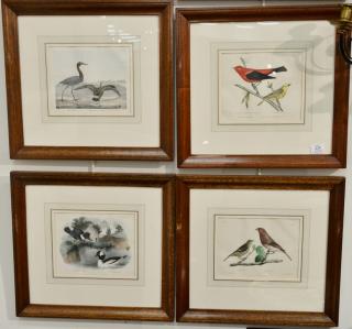 Appraisal: Group of six hand colored engravings from The Cabinet of