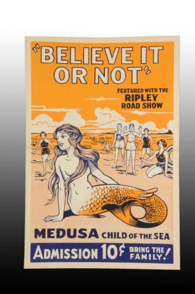 Appraisal: Paper Ripley's Believe It or Not Poster Description Circa Original