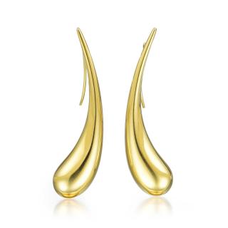 Appraisal: Tiffany Co Elsa Peretti Gold Teardrop Earrings Designed as a