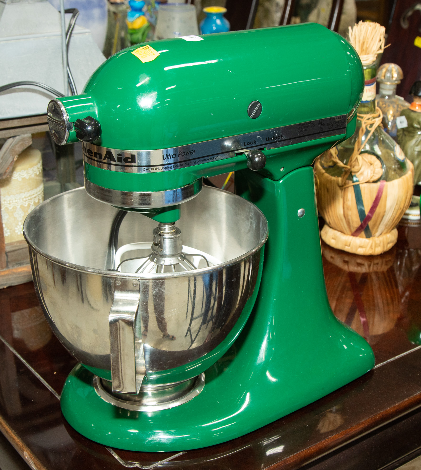 Appraisal: A KITCHENAID KSM MIXER Appears as new with stainless steel