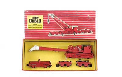 Appraisal: Hornby Dublo -rail export red gloss Breakdown Crane complete with