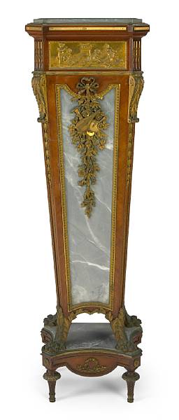 Appraisal: A good quality Louis XVI style gilt bronze mounted marble