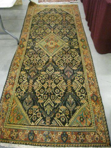 Appraisal: Mahal Persian Handmade Runner pencil signed image area x