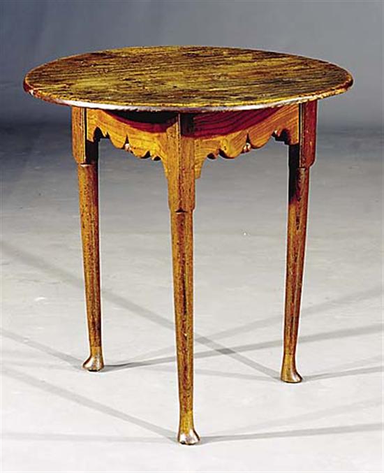 Appraisal: Charles II style ash cricket table first quarter th centurycircular