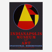 Appraisal: Robert Indiana INDIANAPOLIS MUSEUM OF ART EXHIBITION POSTER screenprint in