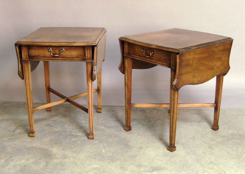 Appraisal: Pair of Smith Watson Pembroke tables h w d