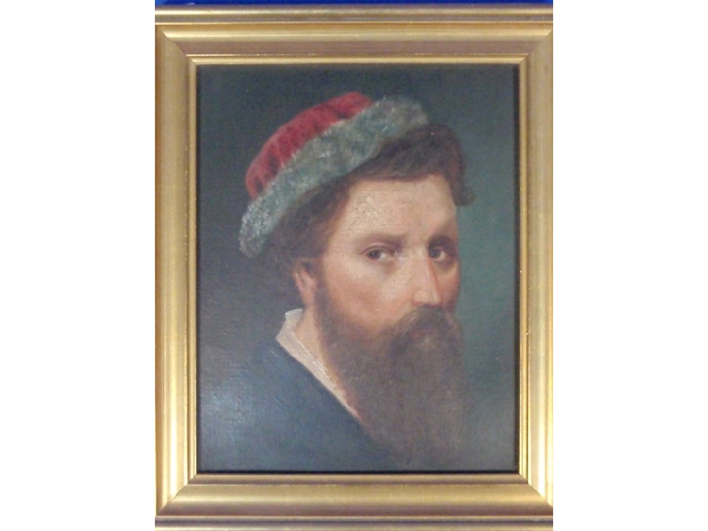 Appraisal: thC School Portrait of a bearded gentleman head and shoulders