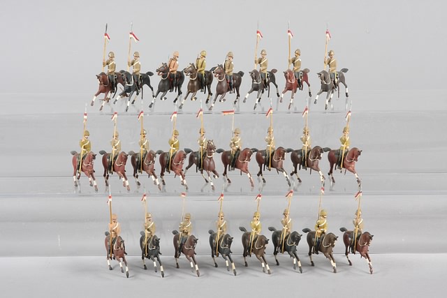 Appraisal: Lot of mounted British Lancers Tropical Service Order made from