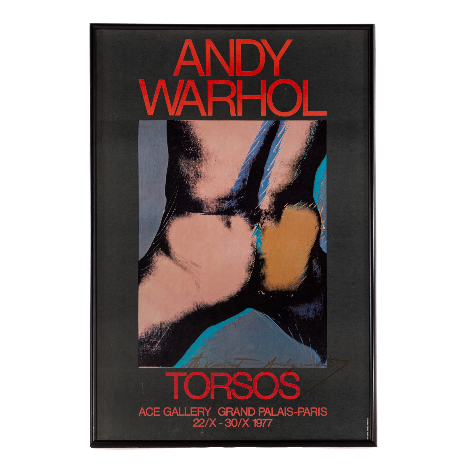 Appraisal: ANDY WARHOL TORSOS SIGNED OFFSET LITHOGRAPH American - Offset lithograph