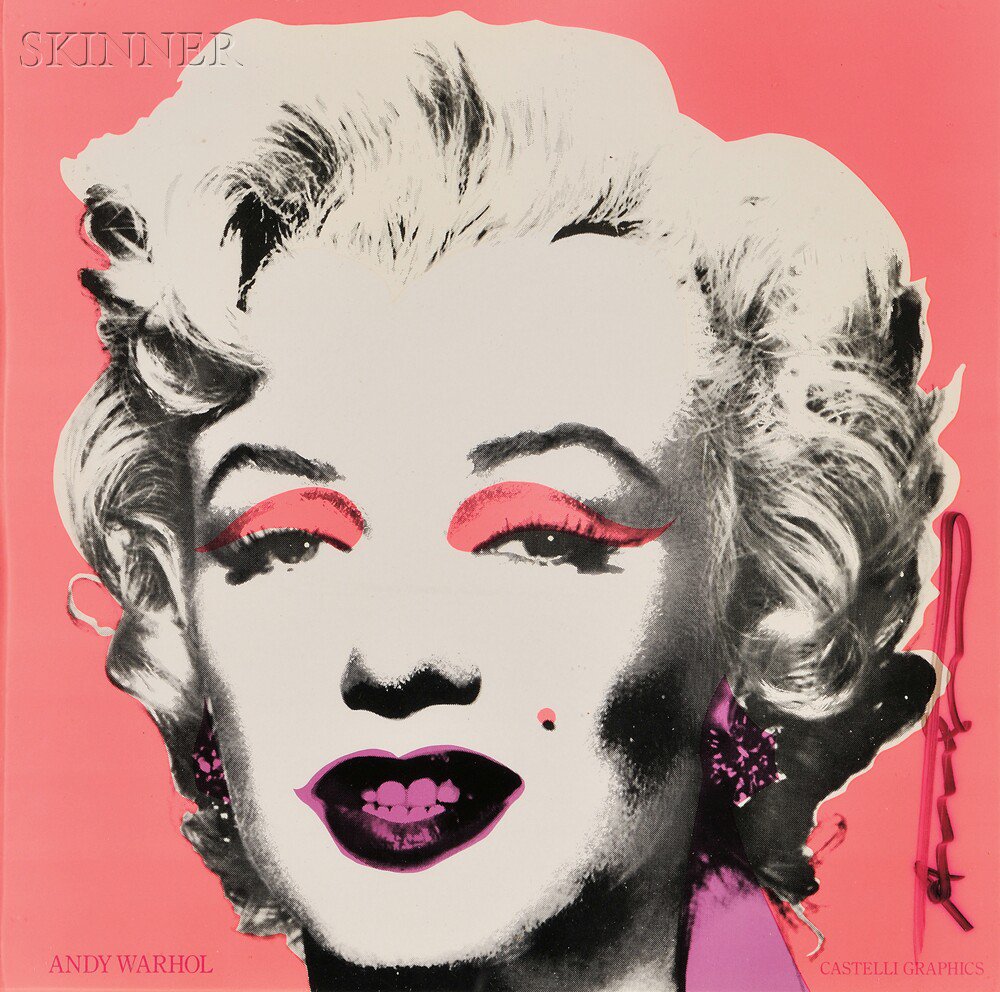 Appraisal: After Andy Warhol American - Marilyn Announcement published by Castelli