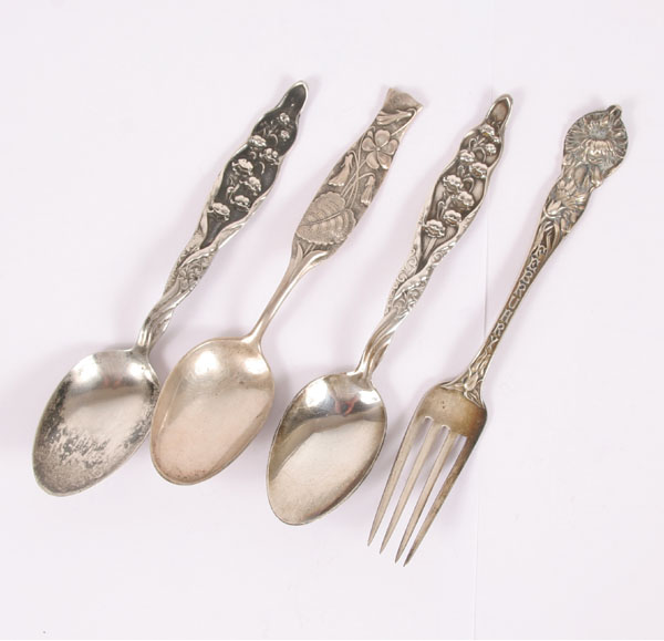 Appraisal: Sterling flatware pieces two Whiting Lilly of the Valley spoons