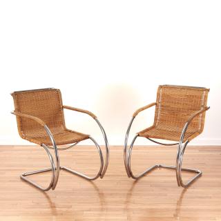 Appraisal: Pair Mies Van Der Rohe for Stendig MR- chairs Circa