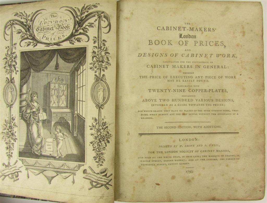 Appraisal: Shearer Thomas The cabinet-makers' London book of prices and designs