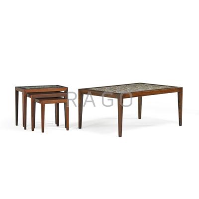 Appraisal: SEVERIN HANSEN HASLEV MOBELSNEDKERI A S Coffee table and three