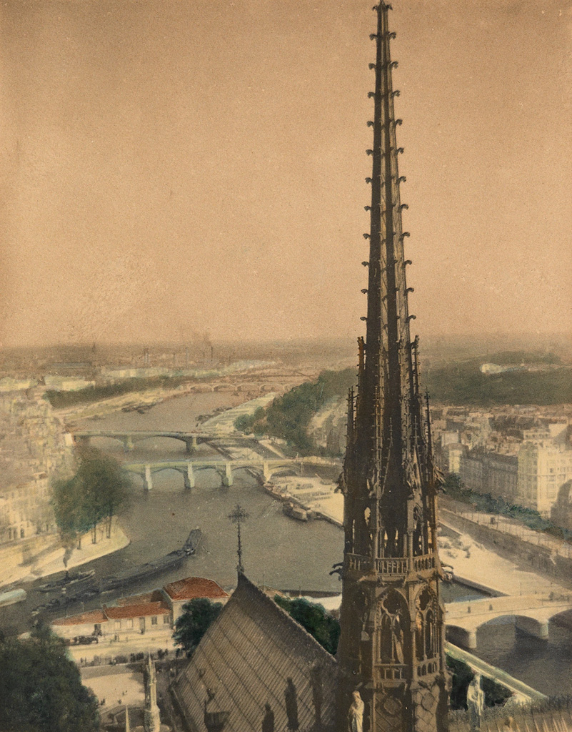 Appraisal: STRAND PAUL - Paris from Notre Dame Hand-tinted platinum print