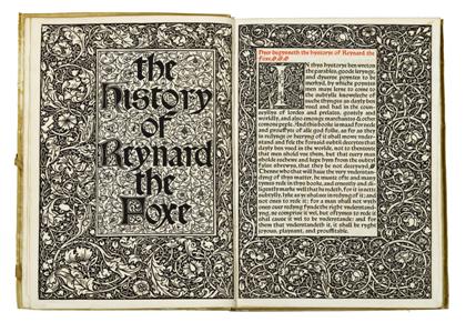 Appraisal: vol Kelmscott Press Caxton William The History of Reynard The