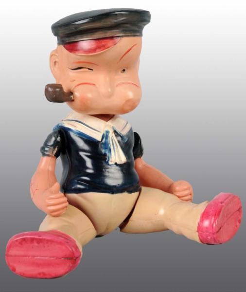 Appraisal: Rare Celluloid Popeye Figure Description Japanese Unusually large size with