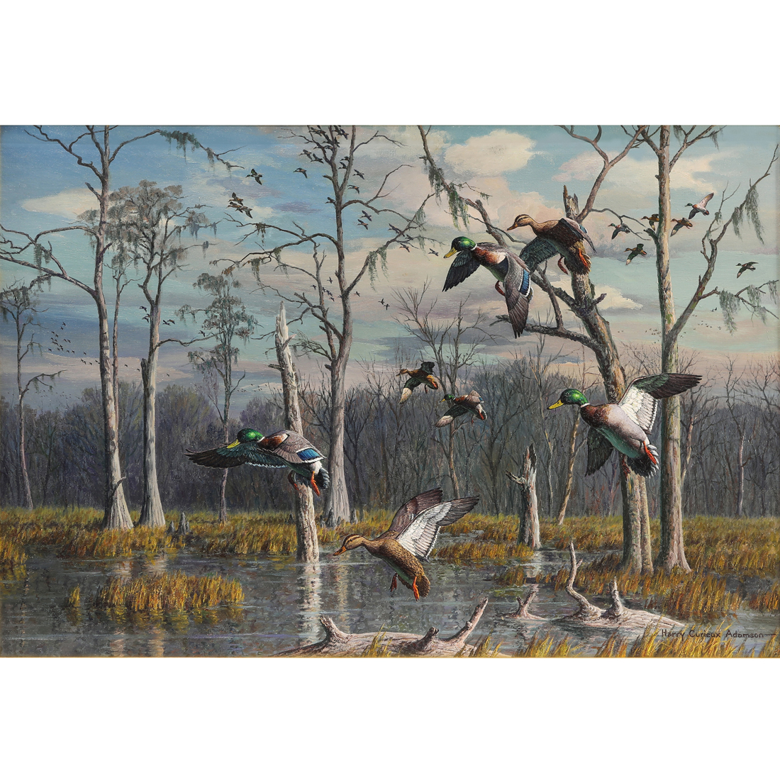 Appraisal: PAINTING HARRY CURIEUX ADAMSON Harry Curieux Adamson American - Flooded