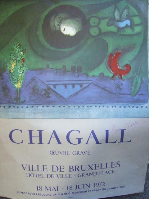 Appraisal: Marc Chagall - A poster 'Chagall Ouvre Grave Ville de