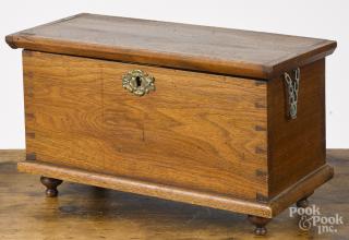 Appraisal: Miniature walnut blanket chest late th c '' h ''