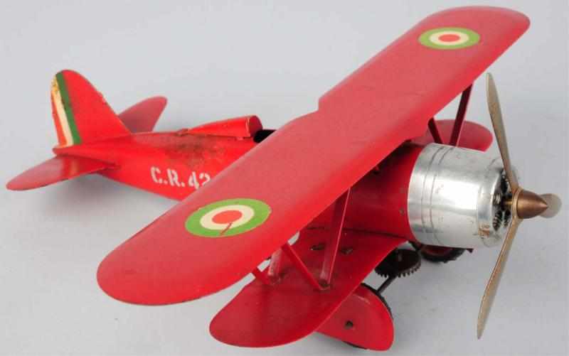 Appraisal: Tin Litho Ingap Airplane Wind-Up Toy Italian Pre-war Working Early