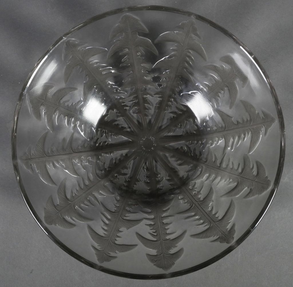 Appraisal: Rene Lalique bowl in the Dandelion pattern Clear glass with