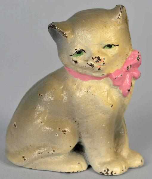 Appraisal: Cast Iron Hubley No Kitty Paperweight Condition Near Mint Size