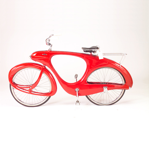 Appraisal: Bowden Spacelander bicycle c fully restored red paint from an