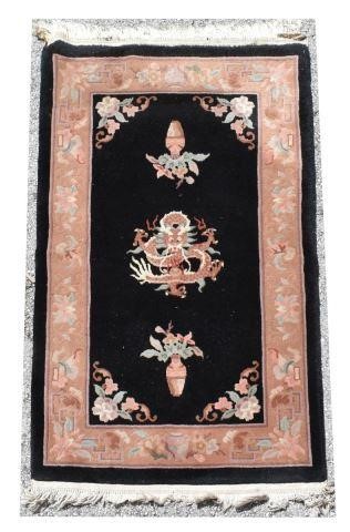 Appraisal: Hand-tied Chinese rug approx ' l ' w Provenance From