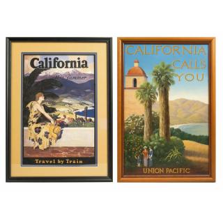 Appraisal: California Train Lithograph Union Pacific Print Framed California this summer