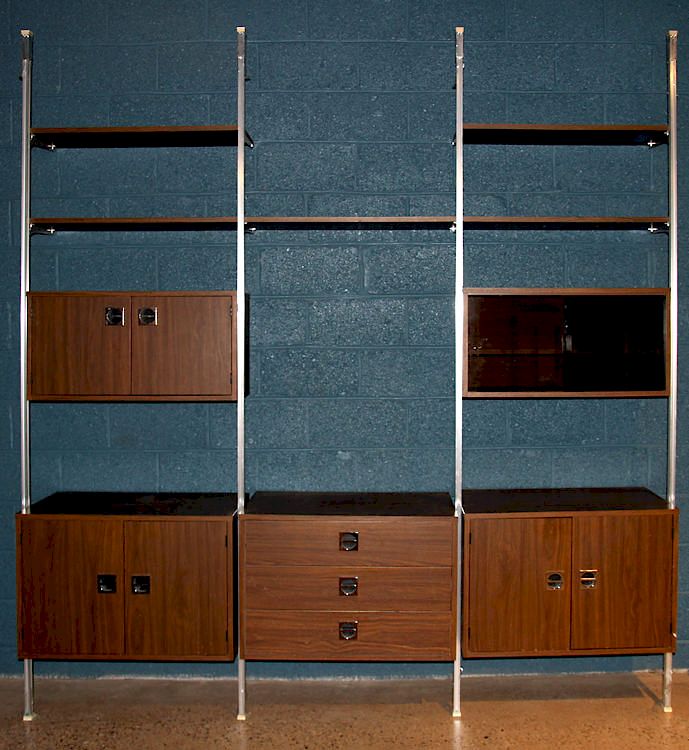 Appraisal: MCM GEORGE NELSON HERMAN MILLER WALL UNIT C A mid