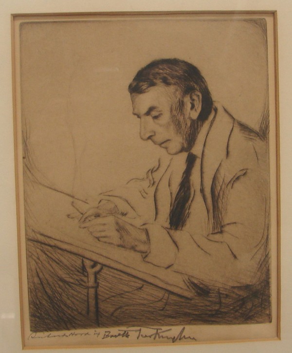 Appraisal: Grouping of pencil signed etchings by Richard Hood of noted