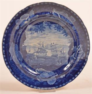 Appraisal: Historical Staffordshire Blue Transfer Plate Historical Staffordshire China Blue Transfer