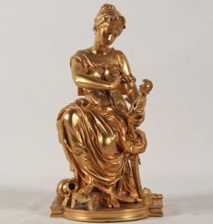 Appraisal: TH C FINELY CAST FRENCH DORE BRONZE FIGURE OF SEATED