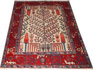 Appraisal: WOVEN LEGENDS TURKISH HAND WOVEN WOOL RUG WOVEN LEGENDS TURKISH