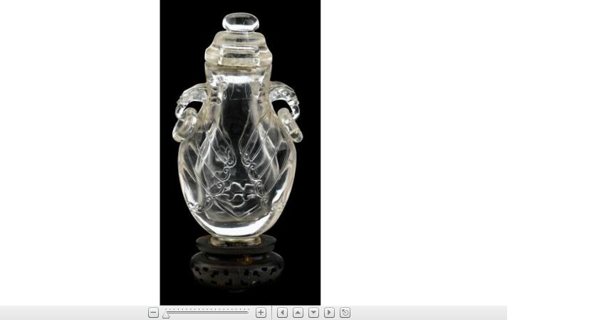 Appraisal: Chinese rock crystal covered vase th th century