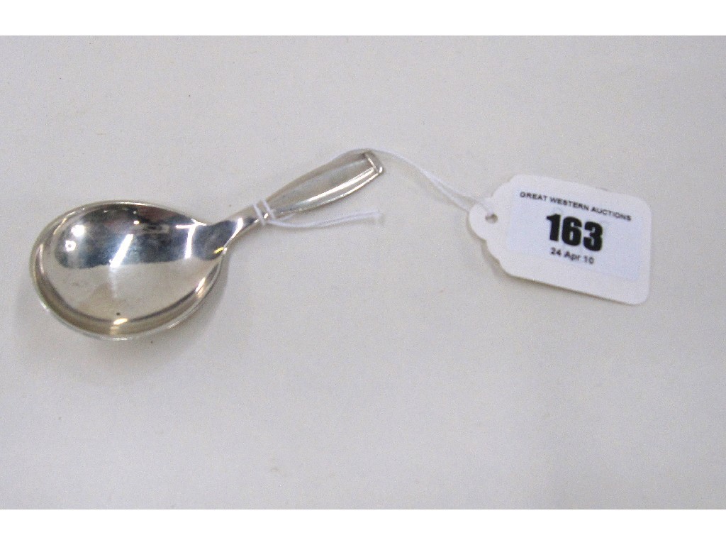 Appraisal: Danish silver caddy spoon Copenhagen