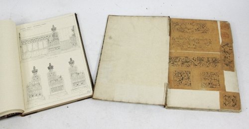 Appraisal: A bound folio containing a large number of architectural designs