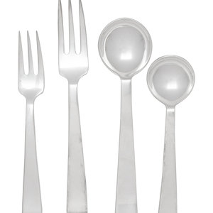 Appraisal: An American Silver-Plate Flatware Service The Source Perrier st Century