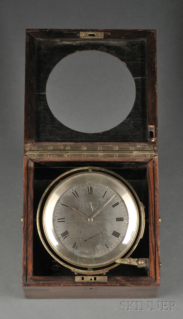 Appraisal: Robert Roskell Eight-Day Marine Chronometer Liverpool no with in dia