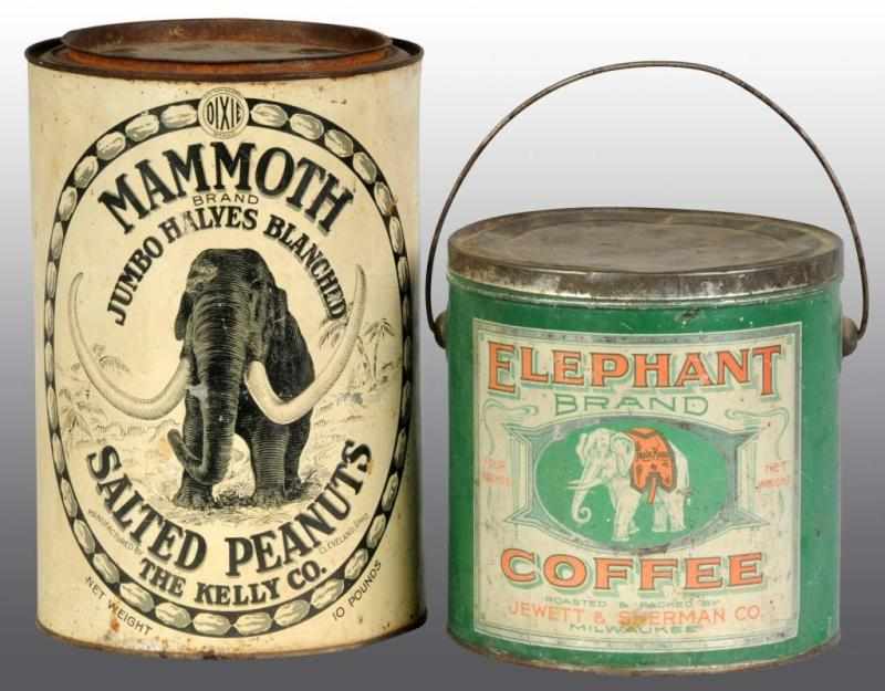 Appraisal: Lot of Advertising Tins Description Includes one for Mammoth Jumbo