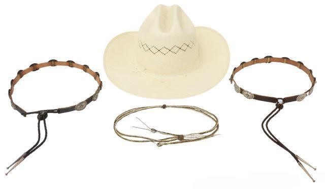 Appraisal: lot of Ladies cowboy hat and accessories with sterling accents