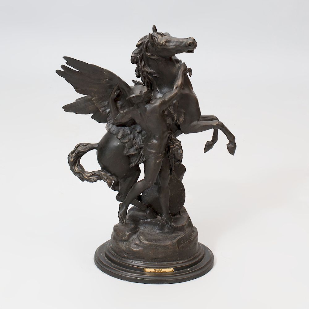 Appraisal: After Emile-Louis Picault - Pegasus Bronze signed 'E Picault' dated