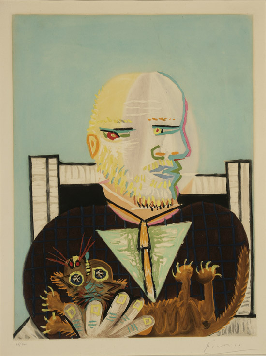 Appraisal: After Pablo Picasso Spanish - Vollard et Son Chat Aquatint