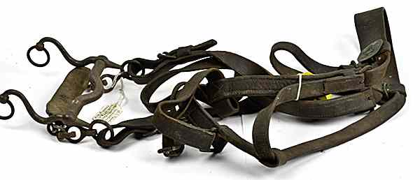 Appraisal: US WWI Halter-Bridle With M- Bit WWI halter-bridle combination with