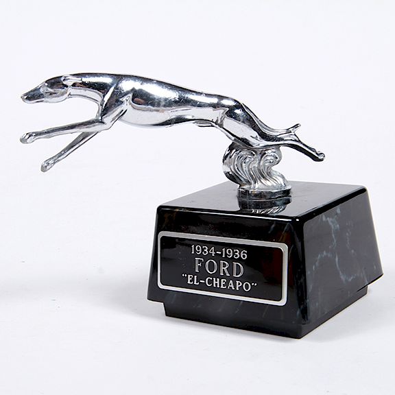 Appraisal: Ford Mascot Hood Ornament - - Ford El Cheapo chrome