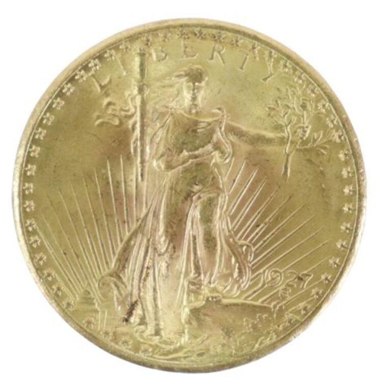 Appraisal: U S St Gaudens Double Eagle gold coin from The